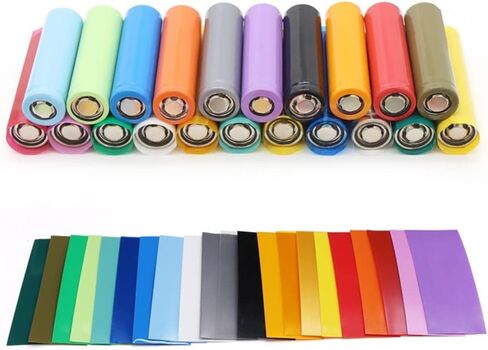 100pcs Heat Shrink Tube Tubing, for PVC Heat Shrink Tube Width 29.5mm X 72mm Insulated Film Protect Case Pack Sleeving 18650 Parts(Color 19) in Saudi Arabia