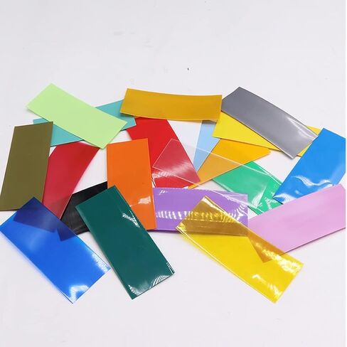 100pcs Heat Shrink Tube Tubing, for PVC Heat Shrink Tube Width 29.5mm X 72mm Insulated Film Protect Case Pack Sleeving 18650 Parts(Color 19) in Saudi Arabia