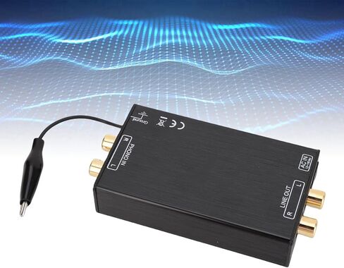 Eujgoov Mini Phono Preamp MM AV Power Amplifier, Stereo Audio Phonograph Pre Amplifier with 2 Composite Video Interface Input Output (US Plug AC115V) in Saudi Arabia