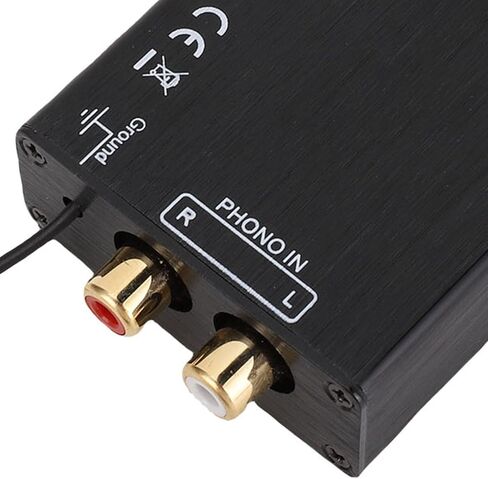 Eujgoov Mini Phono Preamp MM AV Power Amplifier, Stereo Audio Phonograph Pre Amplifier with 2 Composite Video Interface Input Output (US Plug AC115V) in Saudi Arabia