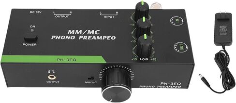 Eujgoov قرص دوار احترافي صغير Preamp Phono Preamp 10 هرتز-20 كيلو هرتز مم MC تبديل الوضع لمشغل التسجيل (قابس الولايات المتحدة) in Saudi Arabia