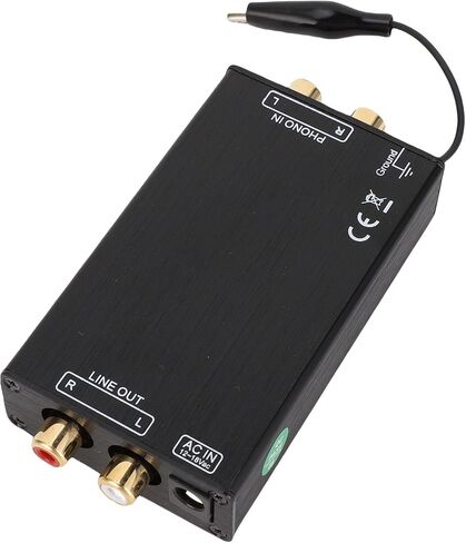 Hilitand MM Turntable Phono Preamp, AV Power Amplifier with 2 Composite Video Interface Input Output for Phonograph Record Player (US Plug AC115V) in Saudi Arabia
