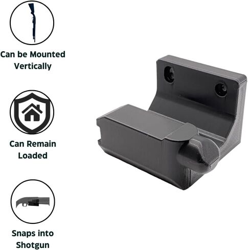 Mossberg 590/500/88 12-Gauge Shotgun Wall Mount/Low Profile/Vertical & Horizontal Mounting/Home Defense or Display/Storage in Saudi Arabia