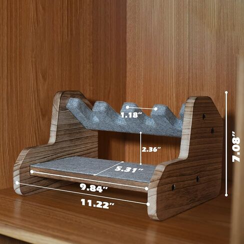 Gun Rack for Safe 6 Pistol Rack for Storage | Pistol Holder Organizer Accessories | Gun Holder with Carpeted Surface | Pistol Handgun Display | Gun Accessories for Man in Saudi Arabia