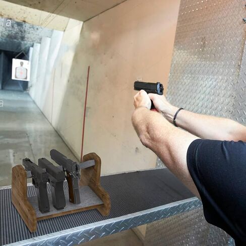 Gun Rack for Safe 6 Pistol Rack for Storage | Pistol Holder Organizer Accessories | Gun Holder with Carpeted Surface | Pistol Handgun Display | Gun Accessories for Man in Saudi Arabia