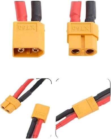 XT60 Male Female 3-Way Parallel Connector 14AWG High Current Silicone Wire Y Splitter(1 Female to 3 Male) in Saudi Arabia