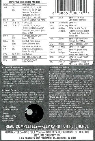 10-A مسدس سرعة محمل لـ S&W 10,12,13,14,15,19,64,66,67/Taurus 606, 65, 66, 80, 82, أسود in Kuwait