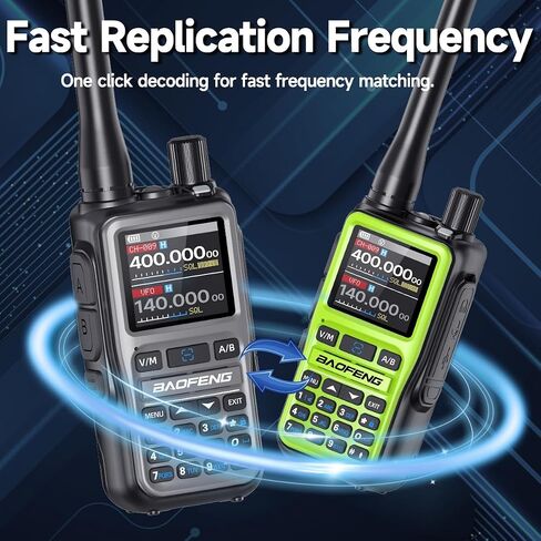 Baofeng UV-5R Mini Ham Radio طويل المدى محمول قابل لإعادة الشحن APP برمجة NOAA الطقس اتجاهين راديو لاسلكي للبالغين مع سماعة أذن مزدوجة PTT للتخييم والصيد والبقاء على قيد الحياة، 2 حزمة in Saudi Arabia