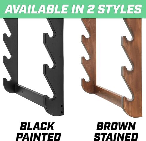 GoSports Outdoors Wall Mounted Firearm Display Rack - Holds 5 Rifles or Shotguns - Choose Your Style in Saudi Arabia