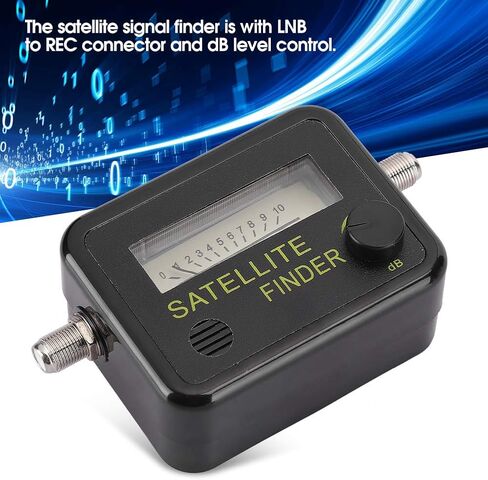 Estink Digital Satellite Finder Signal Strength Meter, Satellite Signal Detector with dB Level Control for Easy Antenna Adjustment 950MHz-2150MHz in Saudi Arabia