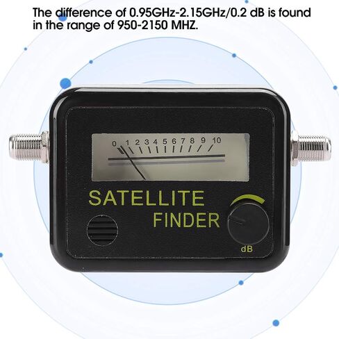 Estink Digital Satellite Finder Signal Strength Meter, Satellite Signal Detector with dB Level Control for Easy Antenna Adjustment 950MHz-2150MHz in Saudi Arabia
