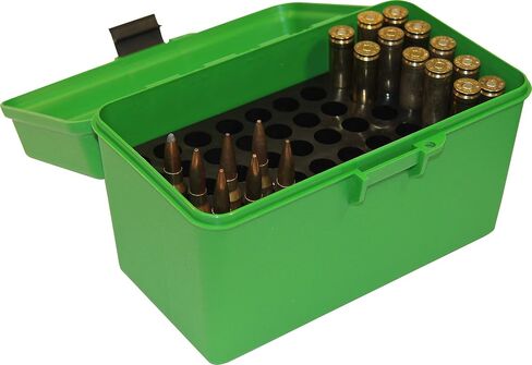 MTM H50-R-MAG Deluxe 50-Round Rifle Ammo Box 300 Win Mag 30-30 375 H&H 7mm Rem Mag in Saudi Arabia