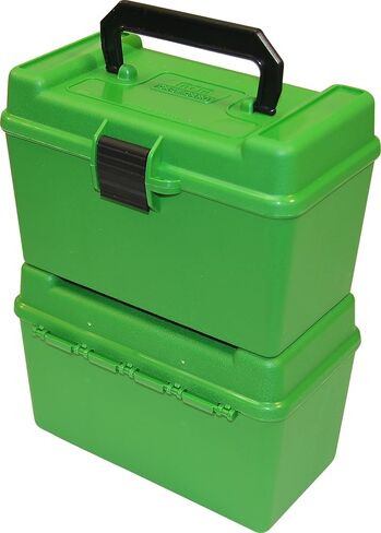 MTM H50-R-MAG Deluxe 50-Round Rifle Ammo Box 300 Win Mag 30-30 375 H&H 7mm Rem Mag in Saudi Arabia