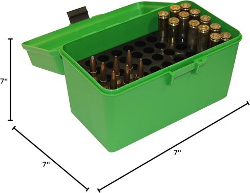 MTM H50-R-MAG Deluxe 50-Round Rifle Ammo Box 300 Win Mag 30-30 375 H&H 7mm Rem Mag in Saudi Arabia