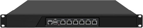 جهاز جدار الحماية HUNSN 1U، OPNsense، VPN، الجيل الثالث Core I5 ​​3320M، 3340M، RJ08، 6 x 2.5GbE I226-V LAN، وحدة التحكم، 4G RAM، 32G SSD in Kuwait