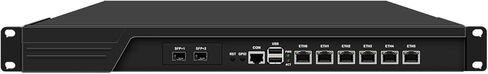 جهاز جدار الحماية HUNSN 1U 10 جيجابت، OPNsense، VPN، الجيل الثالث Core I7 3520M، RJ16، 6 x 2.5 جيجابت I226-V، 2 x SFP+ 82599ES 10 جيجابت، 8 جيجا رام، 256 جيجا SSD in Kuwait