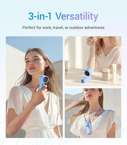 مروحة تربو محمولة من iTurbo، مراوح يدوية صغيرة قابلة للطي، بطارية قابلة لإعادة الشحن، شاشة LED بسرعات عالية 5 تروس، تدفق هواء قوي، مروحة تبريد صغيرة لمدة 12 ساعة، أساسيات السفر للشاطئ، في الهواء الطلق، العمل in Kuwait