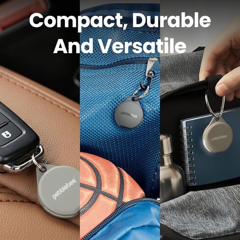 Pebblebee Clip 5 Bluetooth Tracker Tag for Keys & Bags, 130dB Siren | Alt to Air Tag & Android Trackers | LED Strobe, 12-Mo Battery, Alert Safety Mode in Saudi Arabia
