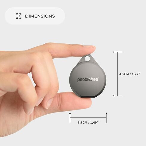 Pebblebee Clip 5 Bluetooth Tracker Tag for Keys & Bags, 130dB Siren | Alt to Air Tag & Android Trackers | LED Strobe, 12-Mo Battery, Alert Safety Mode in Saudi Arabia