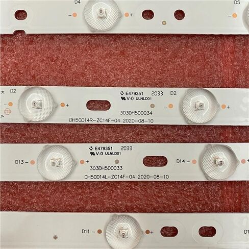 10 قطعة/المجموعة LED شريط إضاءة خلفي ل الصولجان X505BV 50CE1120 DH50D14L DH50D14R-ZC14F-04 303DH500033 303DH500034 CN50HA708 in Kuwait