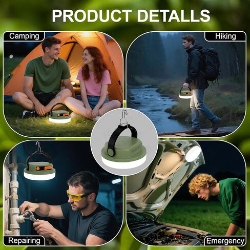 Rechargeable Camping Light MAYDENG 4000mAh , 100W, Waterproof LED Light. Suitable for Outdoor Emergencies, Hiking, and Backpacking. in Saudi Arabia