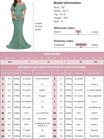 Glampunch Off Shoulder Maternity Dress for Photoshoot，Baby Shower Dress | soft, stretchy fabric,ruffles,elegant slim gowns,fit maxi photography dress,flowy maxi length in Saudi Arabia