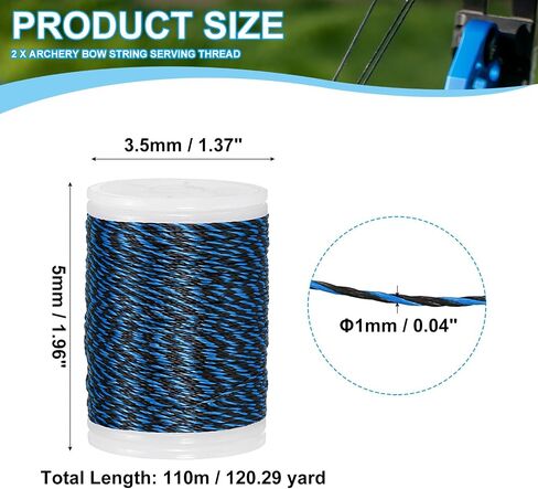 MECCANIXITY Archery Recurve Bow String Serving Thread Nylon Bowstring for Recurve Bow Compound Sight Nock Point in Saudi Arabia