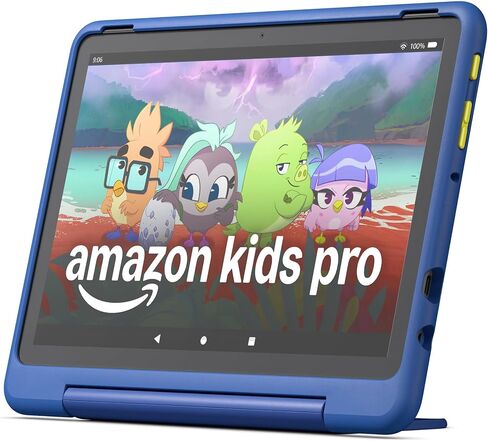 Amazon Fire HD 10 Kids Pro tablet Sleeve Bundle — Bundle includes Amazon Fire HD 10 Kids Pro tablet, 32GB, Nebula & Denim Carrying Case in Saudi Arabia