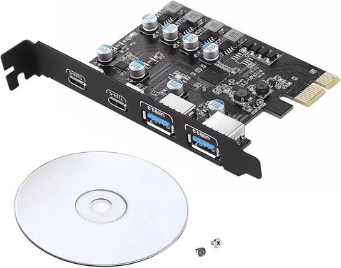5 جيجابت في الثانية 2 * USB-A 2 * USB-C PCI Express بطاقة تمديد USB3.2 بطاقة PCIE in Saudi Arabia