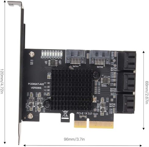 بطاقة Drfeify ذات 8 منافذ PCIE لسهولة التثبيت ونقل البيانات بسرعة - مثالية لأجهزة الكمبيوتر الشخصية in Kuwait
