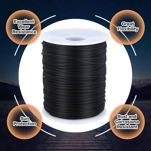 PVC Decoy Line 2 Rolls Waterfowl Decoy Cord Line 110m Anti Corrosion Durable Tangle and Rot Free 360 ft Bait Rope for Fishing Outdoor Use Floating Duck Decoys Hunting Accessories in Saudi Arabia