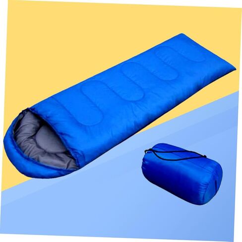 Comfortable with Drawstring Hood and Compression Sack Lightweight Outdoor Camping Gear for Adults Hiking Backpacking Spring to Autumn Blue in Saudi Arabia