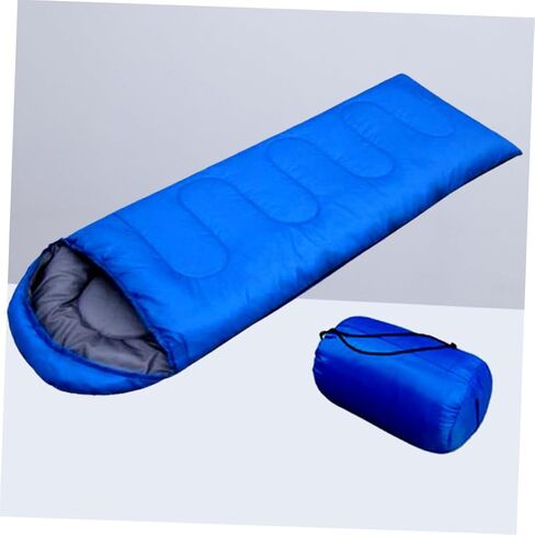 Comfortable with Drawstring Hood and Compression Sack Lightweight Outdoor Camping Gear for Adults Hiking Backpacking Spring to Autumn Blue in Saudi Arabia