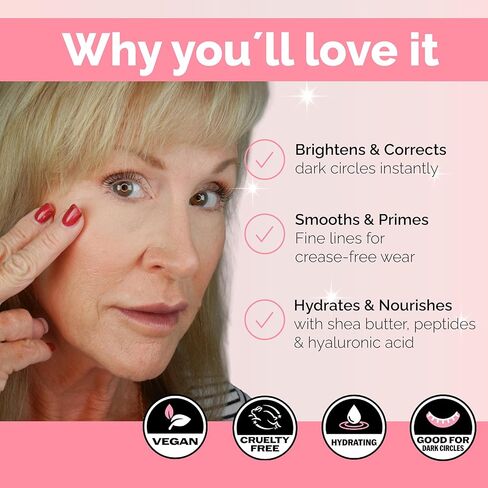 Elizabeth Mott Thank Me Later Eye Primer for Long-Lasting Makeup, Clear Waterproof Eyeshadow Base to Prevent Oily Lids and Creasing, 10g in Kuwait