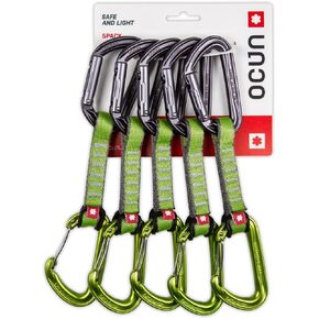 OCUN Hawk Quickdraw Combi & Wire PA 16 Carabiner 5-Packs for Rock and Alpine Climbing in Saudi Arabia
