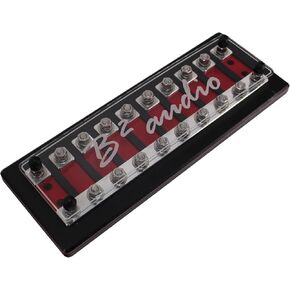10 Spot Heavy Duty ANL Fuse Distribution Block w/Acrylic B2 Audio Cover (10 Spot) in Saudi Arabia