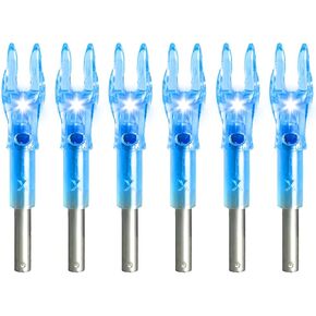 6 حزمة X/S مضاءة Nocks للسهام.204".233".244.246"داخل القطر الرماية Led Nocks الصيد يقرع in Kuwait