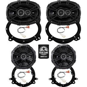 KICKER Speakers 6X9 & 6.5 inch for Subaru Crosstrek 2018-2024 Upgrade Kit - 2 Pairs of DS Series with Adapters and Harness, Car Audio Front & Rear Door Speaker 43DSC69304 & 43DSC6504 in Saudi Arabia