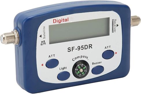 Zopsc SF-95DR مكتشف إشارة الأقمار الصناعية الرقمية مع بوصلة وشاشة LCD، أداة إشارة الأقمار الصناعية الرقمية لاتفاقية التجارة الحرة. in Saudi Arabia