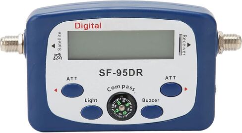 Zopsc SF-95DR مكتشف إشارة الأقمار الصناعية الرقمية مع بوصلة وشاشة LCD، أداة إشارة الأقمار الصناعية الرقمية لاتفاقية التجارة الحرة. in Saudi Arabia