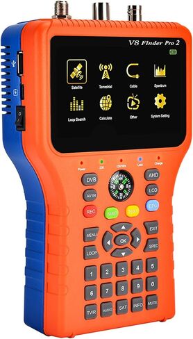 DVB-S2 Receiver, Satellite Signal Finder Meter, GT Media V8 Finder, TV DVB-S2X/S2/S + DVB-T2/T/C Signal Receiver, H.264 Digital Detector, Satellite Recognition in Kuwait