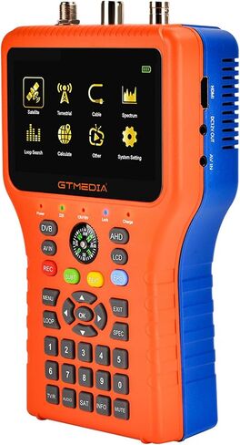 DVB-S2 Receiver, Satellite Signal Finder Meter, GT Media V8 Finder, TV DVB-S2X/S2/S + DVB-T2/T/C Signal Receiver, H.264 Digital Detector, Satellite Recognition in Kuwait