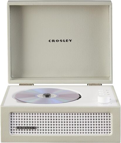 Crosley CR3517A-DU Voyager Retro Portable CD Player with Stereo Bluetooth Speakers and FM Radio, Dune in Saudi Arabia