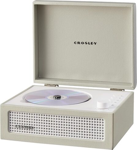 Crosley CR3517A-DU Voyager Retro Portable CD Player with Stereo Bluetooth Speakers and FM Radio, Dune in Saudi Arabia