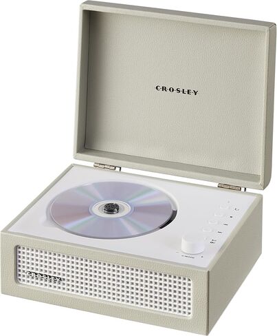 Crosley CR3517A-DU Voyager Retro Portable CD Player with Stereo Bluetooth Speakers and FM Radio, Dune in Saudi Arabia