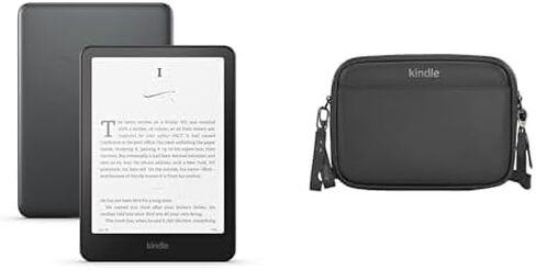 Amazon Kindle Paperwhite Signature Edition Bundle: Bundle Includes Amazon Kindle Paperwhite Signature Edition 32GB | Metallic Black and Sling Bag | Cinder in Saudi Arabia