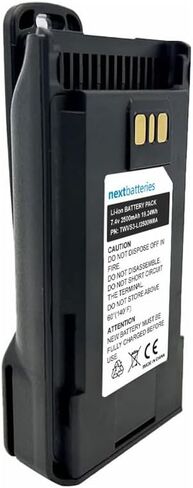 بطارية متوافقة مع راديو Vertex Standard FNB-V134LI-UNI ثنائي الاتجاه - بطارية بديلة من خلايا ليثيوم أيون 2500 مللي أمبير في الساعة 7.4 فولت in Kuwait