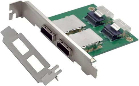 2-Port Internal SFF-8087 to External 8088 PCI Mini SAS Adapter Card Up to 6Gb/s Data Transmission for SAS SATA Drives in Saudi Arabia