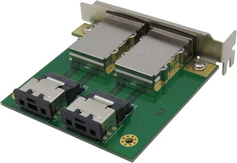 2-Port Internal SFF-8087 to External 8088 PCI Mini SAS Adapter Card Up to 6Gb/s Data Transmission for SAS SATA Drives in Saudi Arabia
