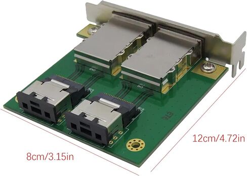 2-Port Internal SFF-8087 to External 8088 PCI Mini SAS Adapter Card Up to 6Gb/s Data Transmission for SAS SATA Drives in Saudi Arabia